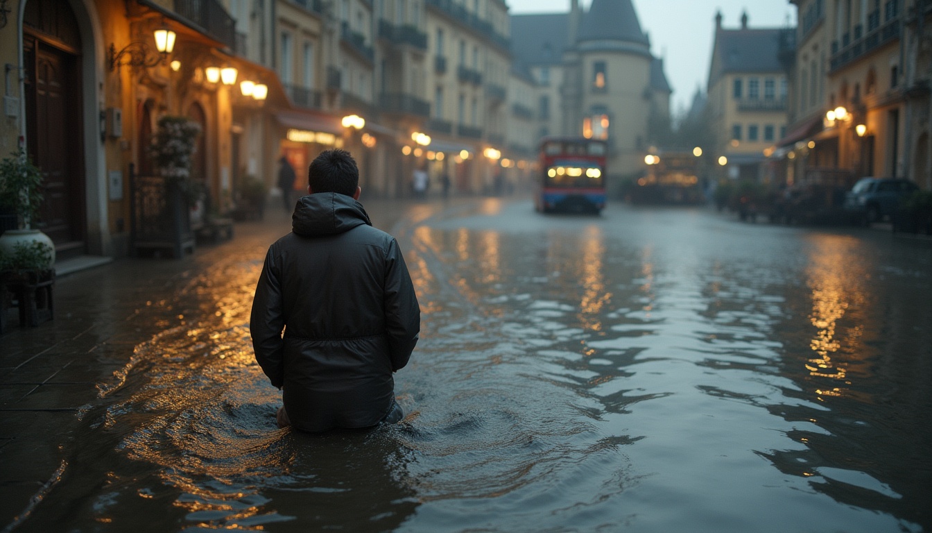 Imagine panoramică cu Pensiunea Doi Capitani la apus, cu o barcă pe canal și stufăriș